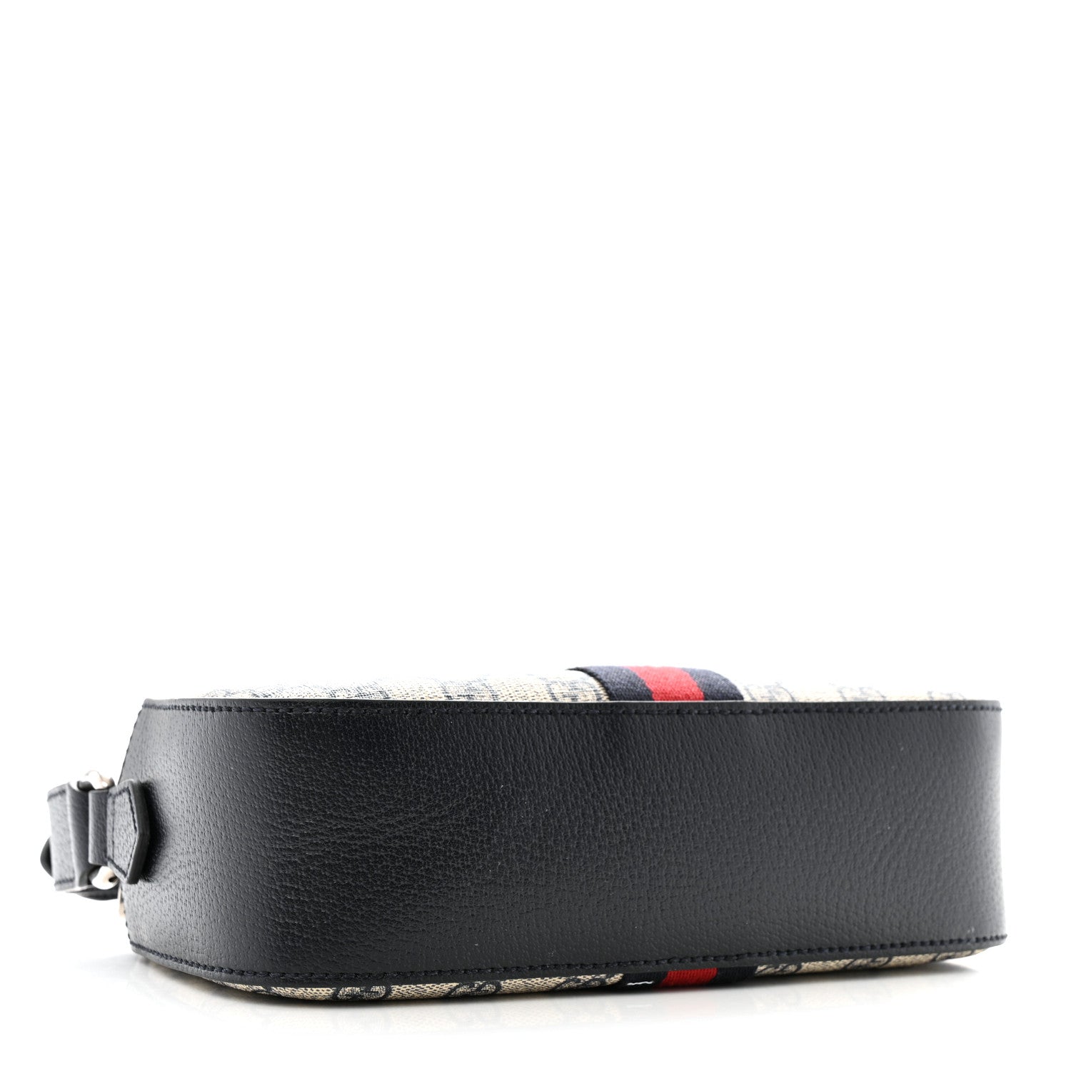 Gucci GG Supreme Monogram Textured Dollar Calfskin Web Small Ophidia Camera Bag Beige Blue 4 of 12