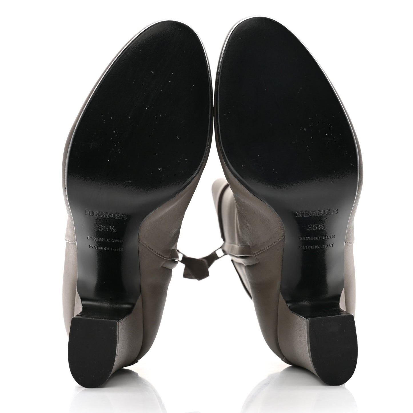 Calfskin Joueuse Ankle Boots 35.5 Etain