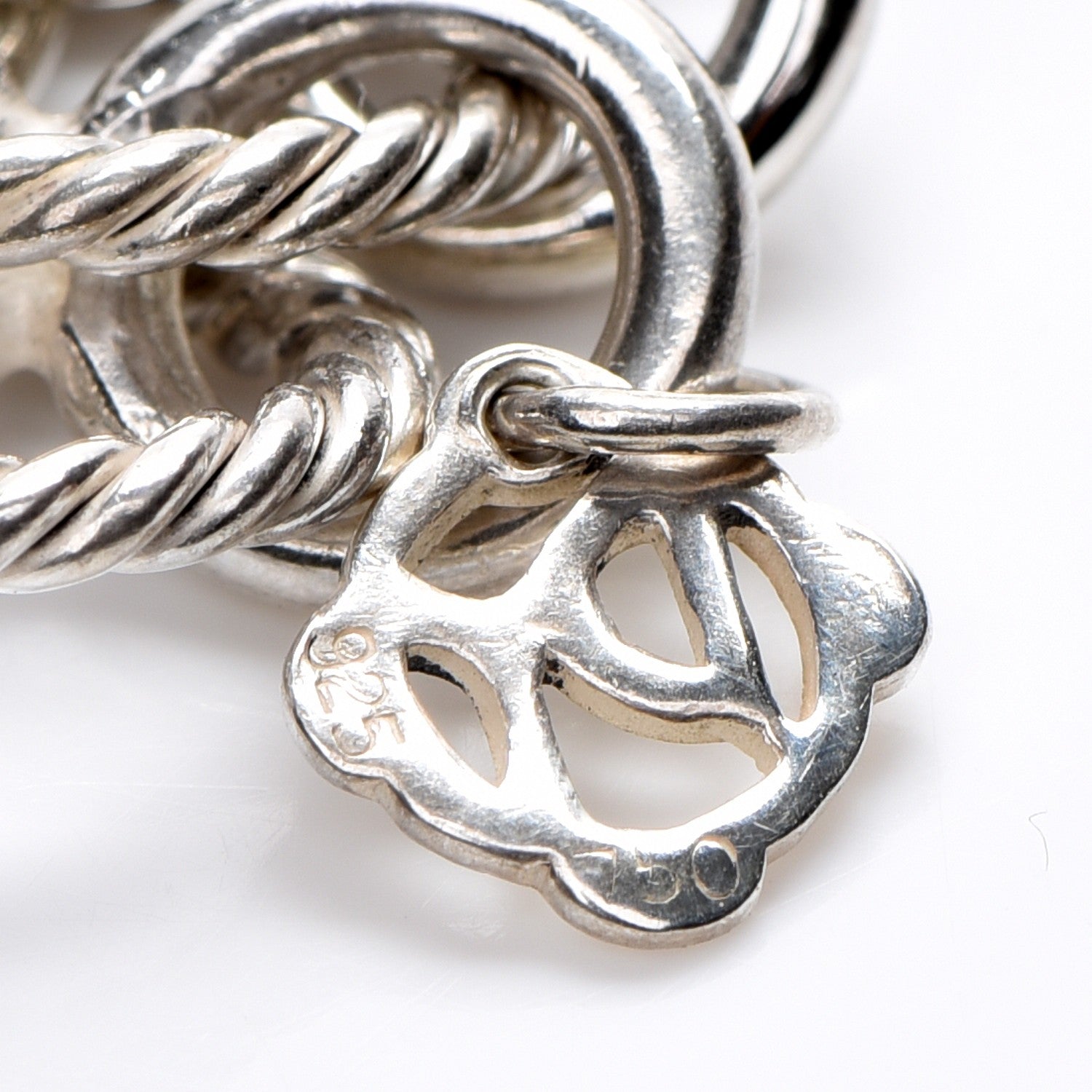 David Yurman Sterling Silver 18K Yellow Gold Atlas Chainmail Link Bracelet 6 of 6