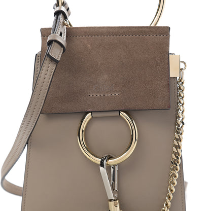 Chloe Suede Calfskin Mini Faye Bracelet Bag Motty Grey 7 of 9
