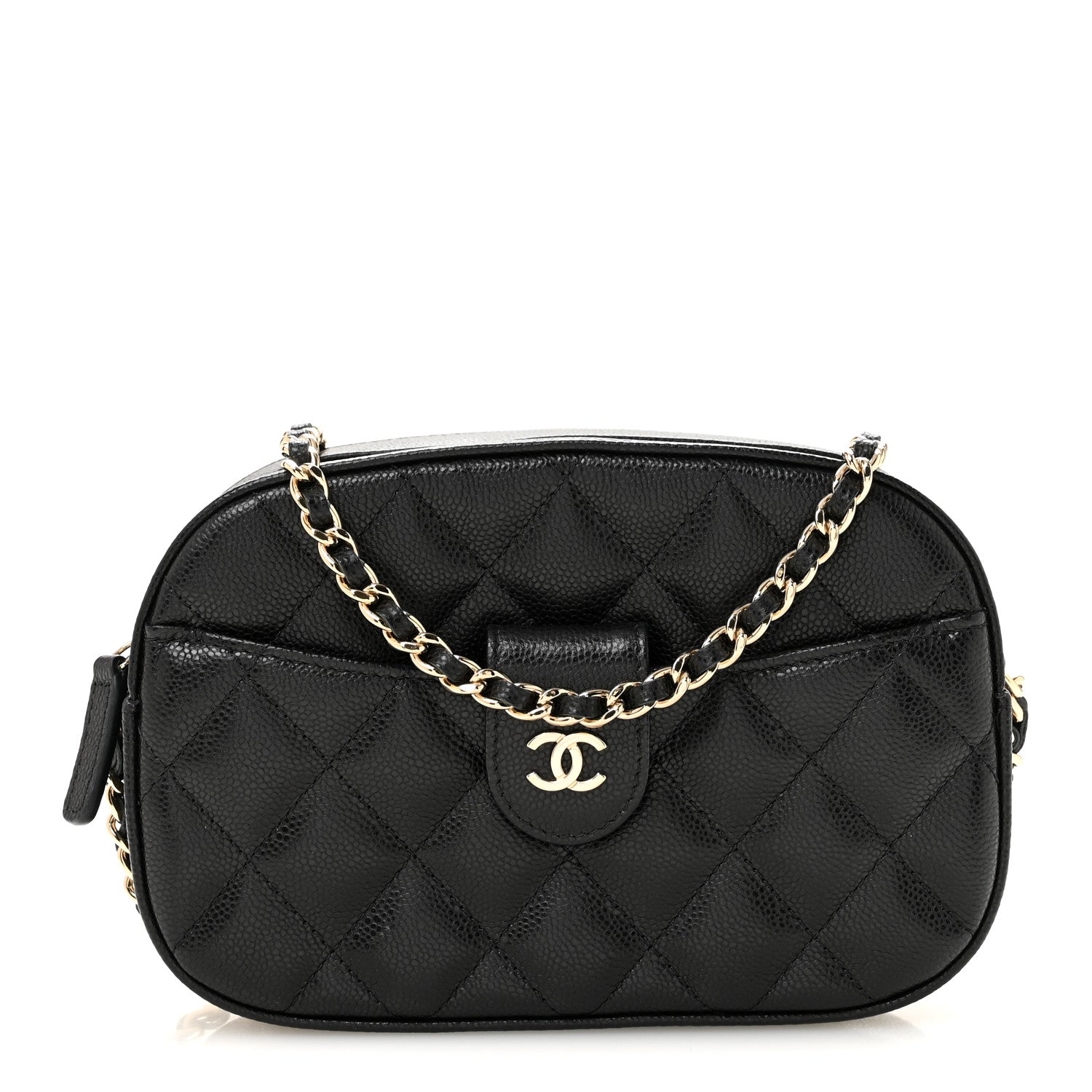 Chanel Caviar Quilted Chain Camera Bag Black 1 of 11