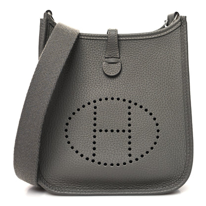 Hermes Taurillon Clemence Evelyne TPM Gris Meyer 1 of 11