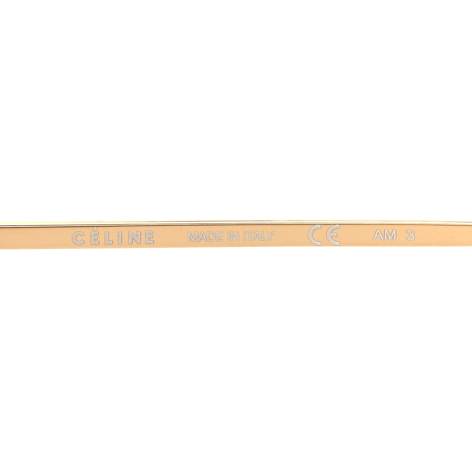 Celine Mirror Aviator Sunglasses CL41391/S Gold Blue 5 of 7