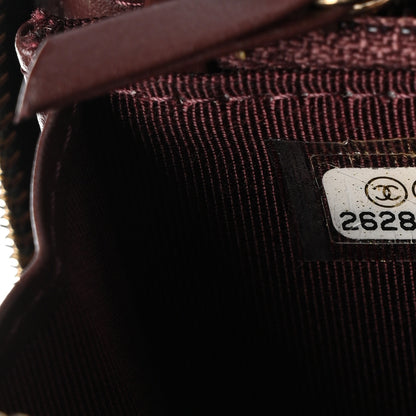 Chanel Aged Calfskin Quilted Small New York Charms 2.55 Reissue Zip Around Wallet Black 7 of 8
