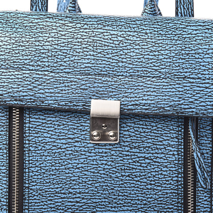 3.1 Phillip Lim 3.1 Textured Calfskin Pashli Backpack Black Blue 8 of 8