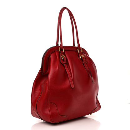 Prada Large Frame Satchel Red 3 of 19