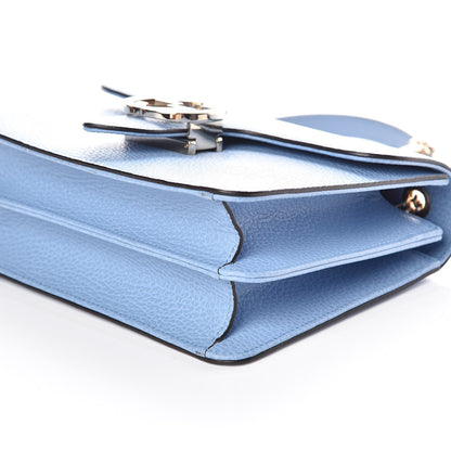 Gucci Dollar Calfskin Small Interlocking G Shoulder Bag Mineral Blue 9 of 9