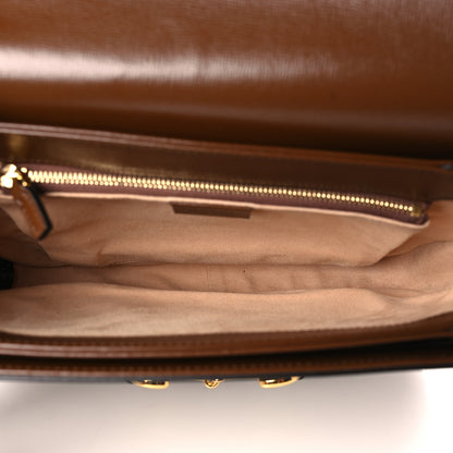 Gucci GG Supreme Monogram Horsebit 1955 Shoulder Bag Beige Brown Sugar 5 of 9