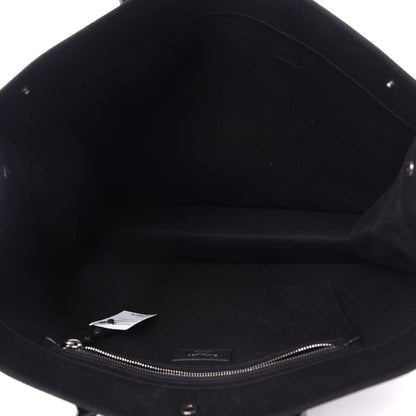 Saint Laurent Linen Calfskin Rive Gauche Tote Black 5 of 10