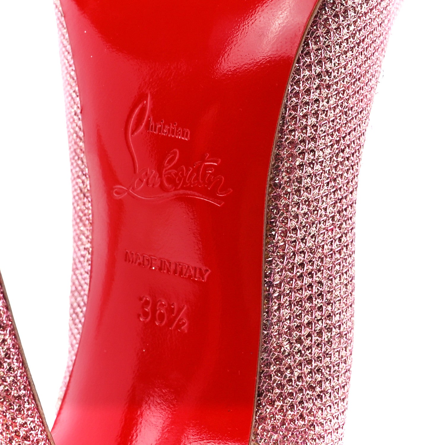 Christian Louboutin Glitter Tisse So Kate 120 Pumps 36.5 Poudre 7 of 7