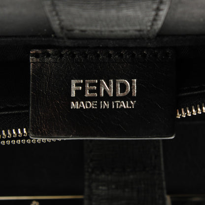 Fendi Saffiano Monster Colorblock Petite 2Jours Tote Black 8 of 11