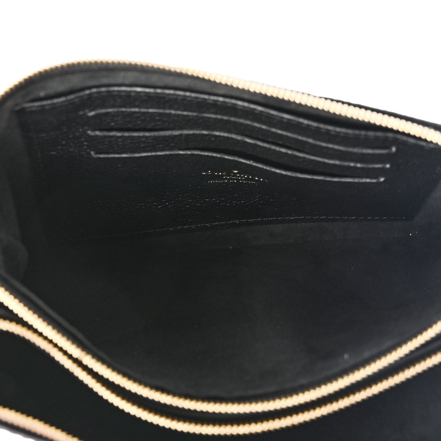 Empreinte Double Zip Pochette Black