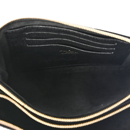 Louis Vuitton Empreinte Double Zip Pochette Black 6 of 10
