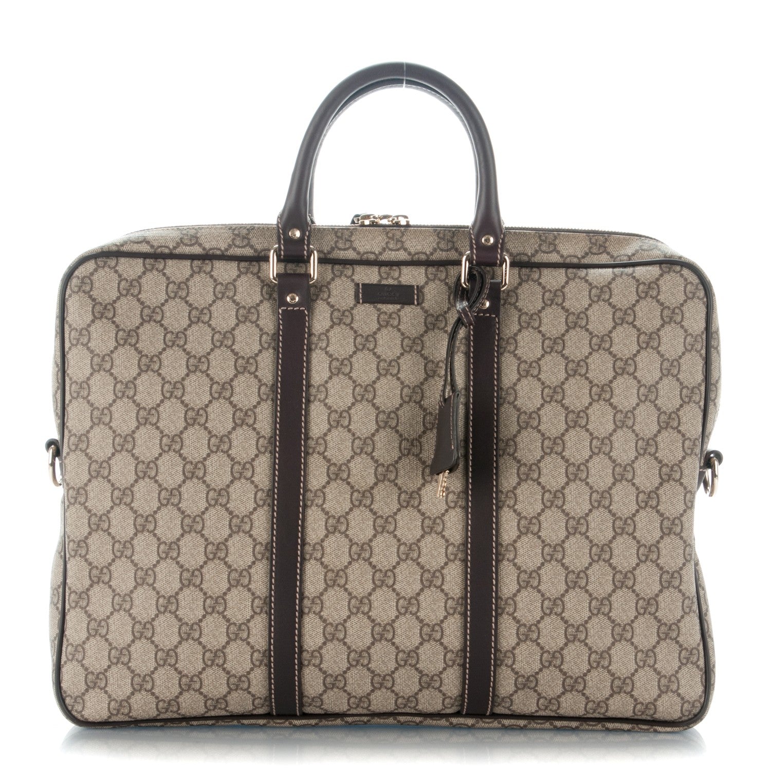Gucci GG Plus Monogram Briefcase Dark Brown 1 of 7