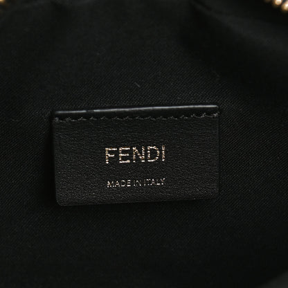 Fendi Vitello Century Bi-Color FF 1974 Embossed Mini Camera Case Maya Black 6 of 15