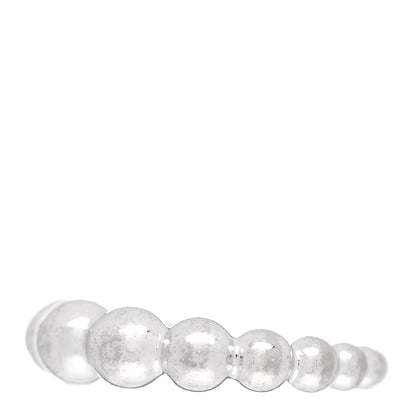 Van Cleef & Arpels 18K White Gold Perlee Pearls of Gold Variation Ring 50 5.25 3 of 6