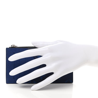 Louis Vuitton Monogram Taiga Coin Card Holder Cobalt 2 of 7