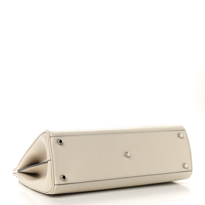 Gucci Grainy Calfskin Medium Zumi Top Handle Bag Mystic White 4 of 9
