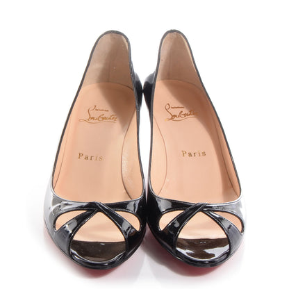 Christian Louboutin Patent Croisette 45 Pumps 37 Black 2 of 7