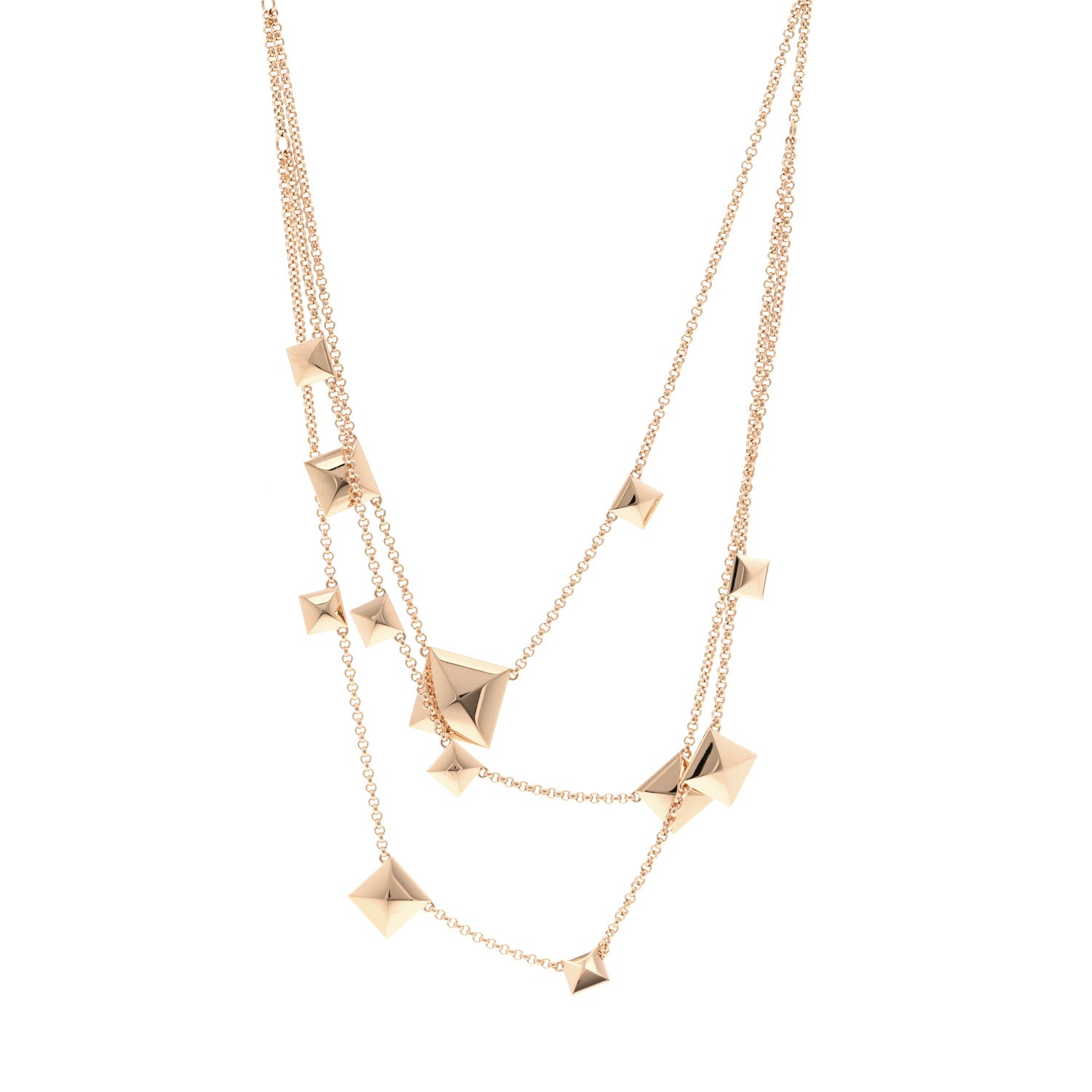 Hermes 18K Rose Gold Clou d'H Necklace 1 of 5
