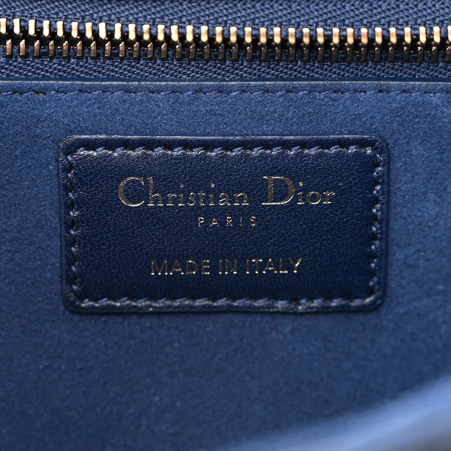 Christian Dior Lambskin Cannage Large Dioraddict Flap Bag Indigo Blue 6 of 13