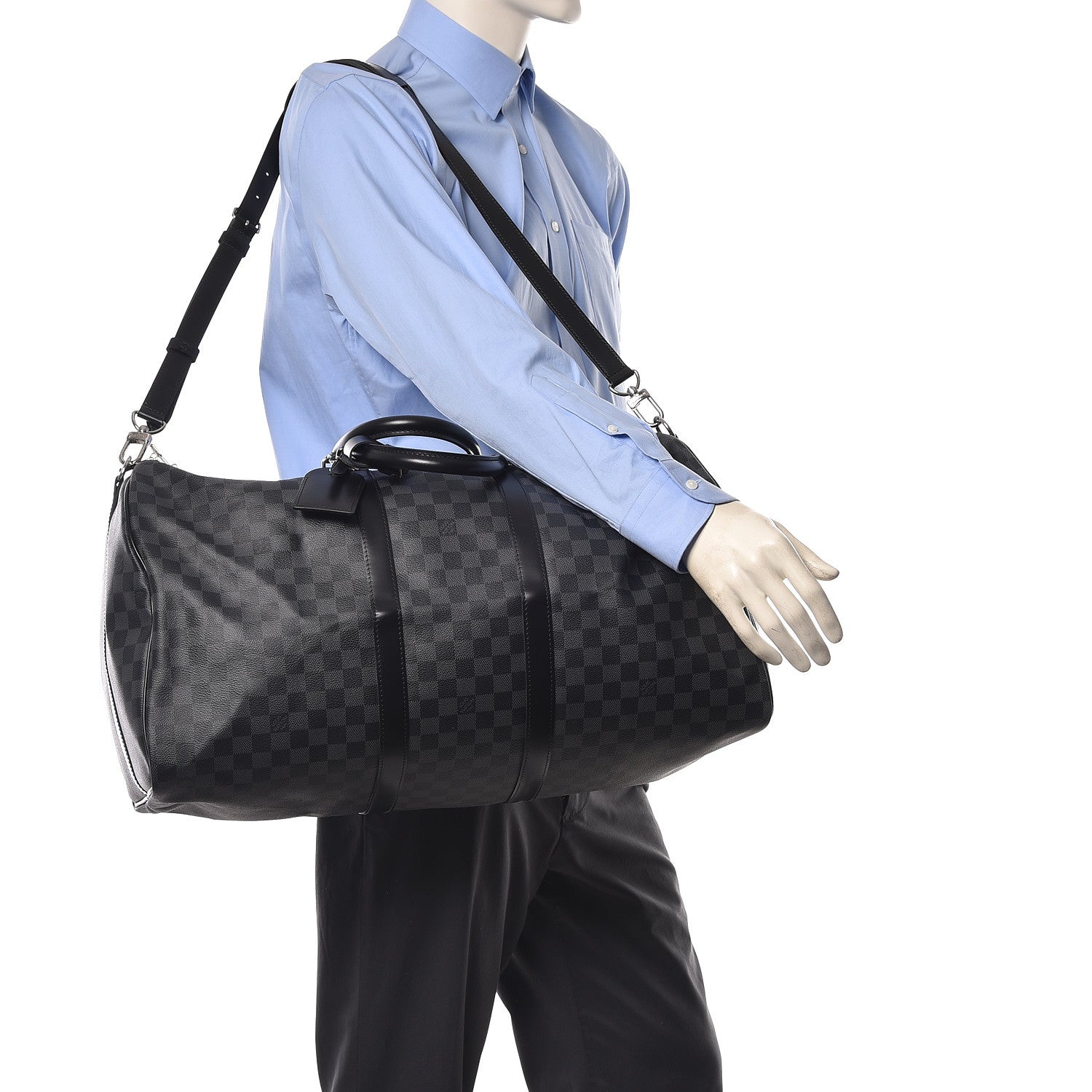 Louis Vuitton Damier Graphite Keepall Bandouliere 55 2 of 10