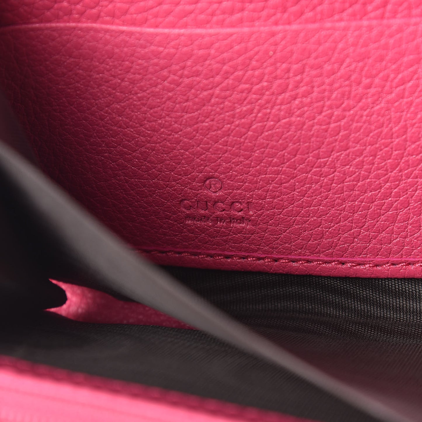 Grained Calfskin Logo Zip Around Wallet Box Pink Green