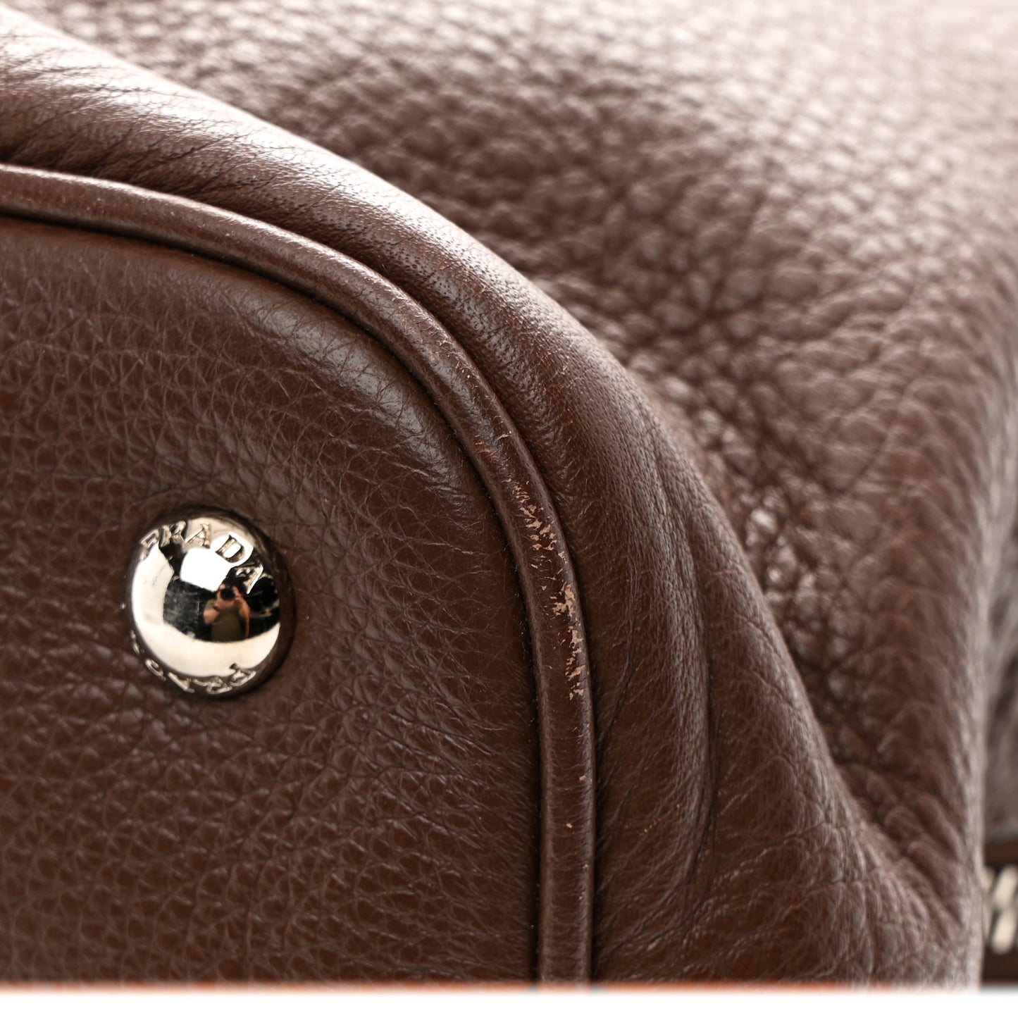 Vitello Phenix Side Zip Shopping Tote Bruciato