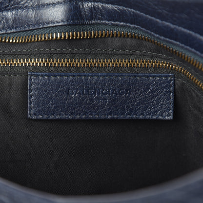 Balenciaga Cuir Arena Striped Classic Hardware City Bleu Nuit Rouge 8 of 10