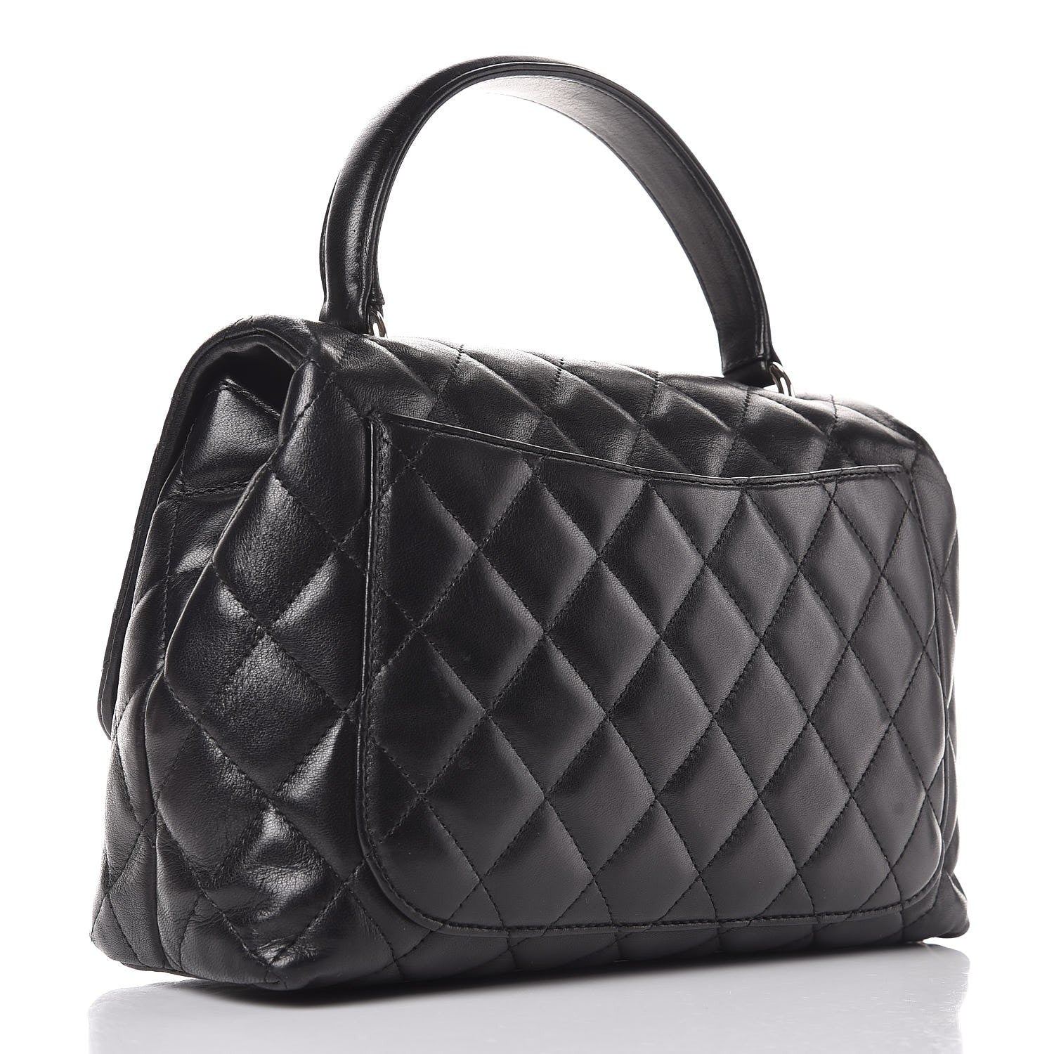 Chanel Lambskin Quilted Medium Kelly Flap Black 12 of 19