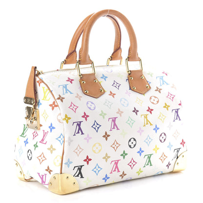 Louis Vuitton Monogram Multicolor Speedy 30 White 3 of 11
