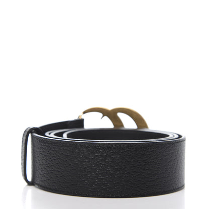 Gucci Textured Calfskin Double G 40mm Belt 95 38 Black 2 of 6