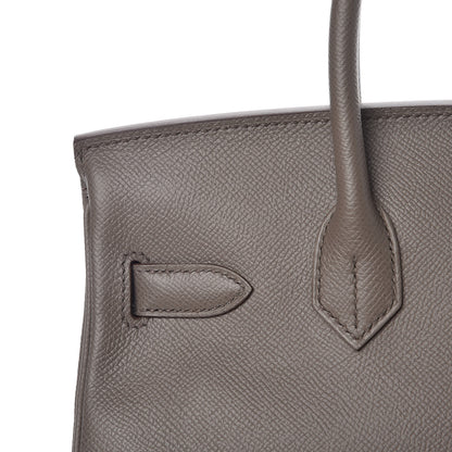 Hermes Epsom Birkin 30 Etain 9 of 34
