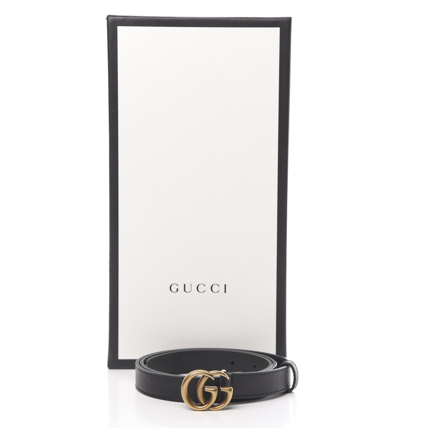 Gucci Calfskin Double G 20mm Belt 85 34 Black 6 of 6