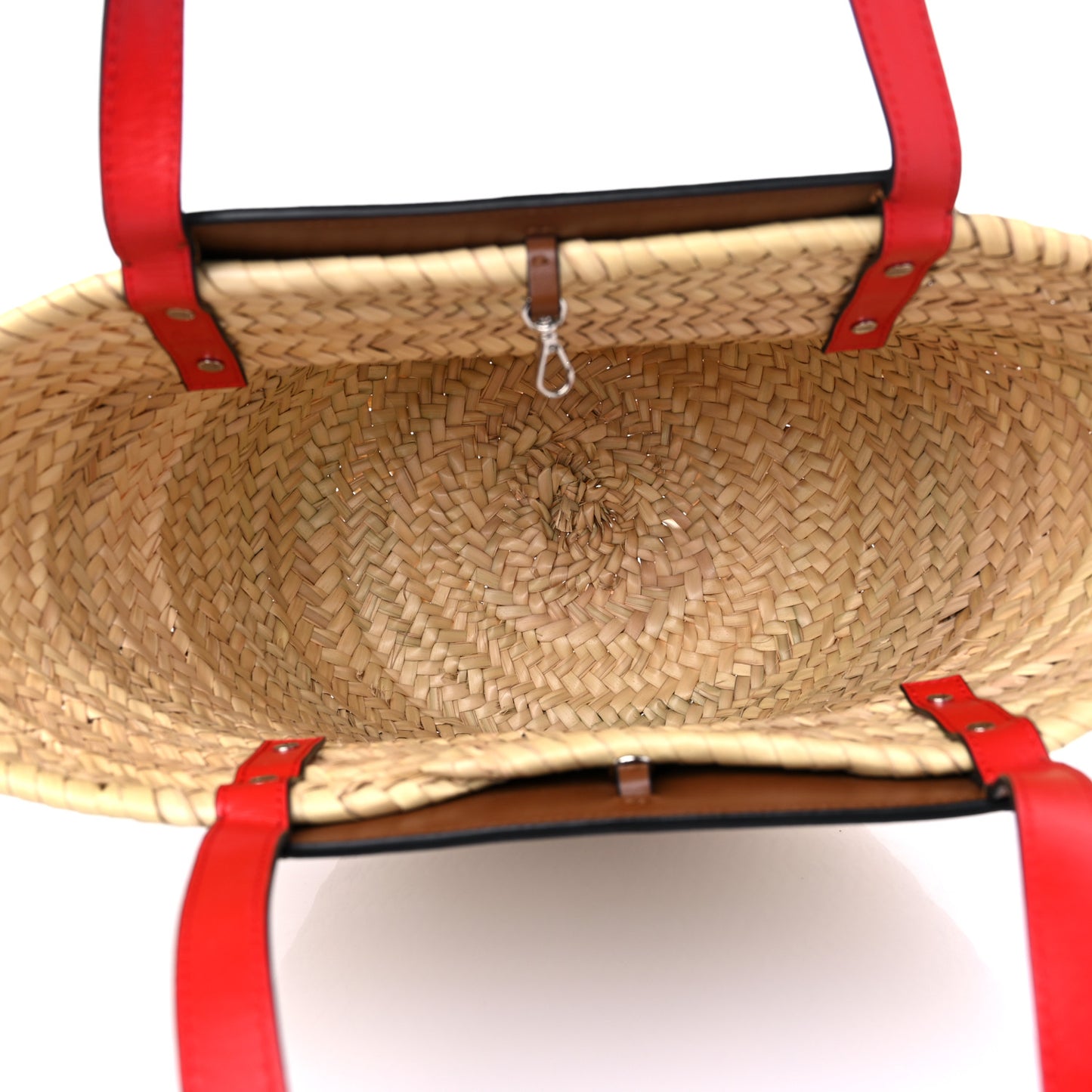 Woven Straw Loubishore Tote Beige