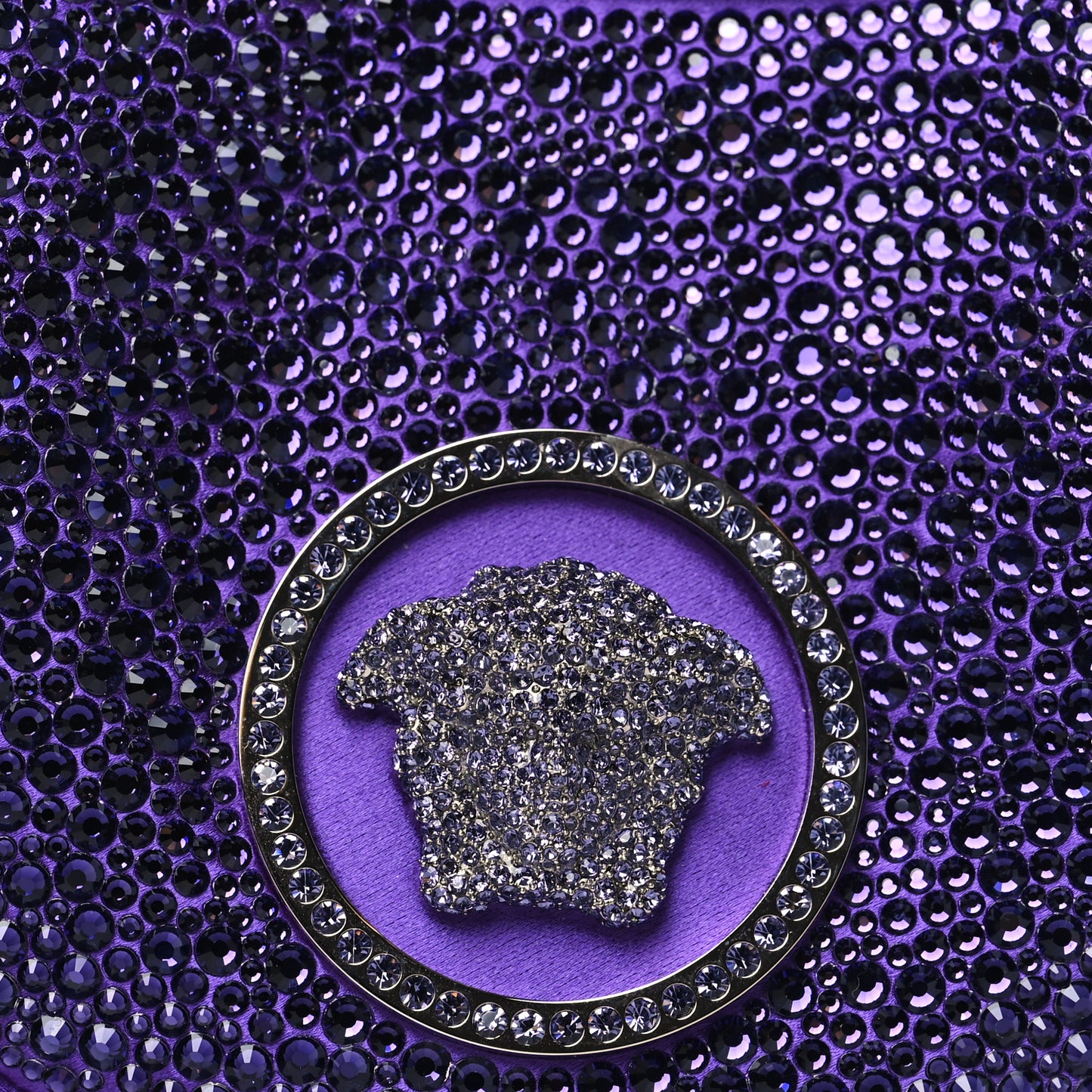Crystal Repeat Mini Hobo Purple