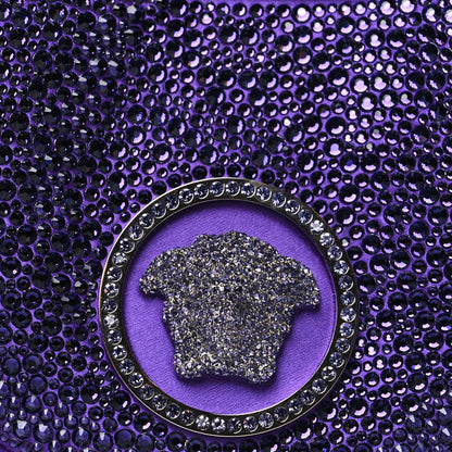 Versace Crystal Repeat Mini Hobo Purple 6 of 9