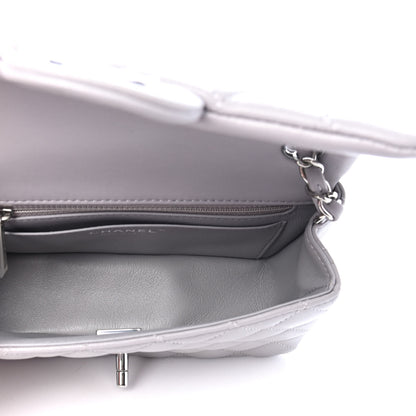 Chanel Lambskin Quilted Mini Rectangular Flap Grey 4 of 4
