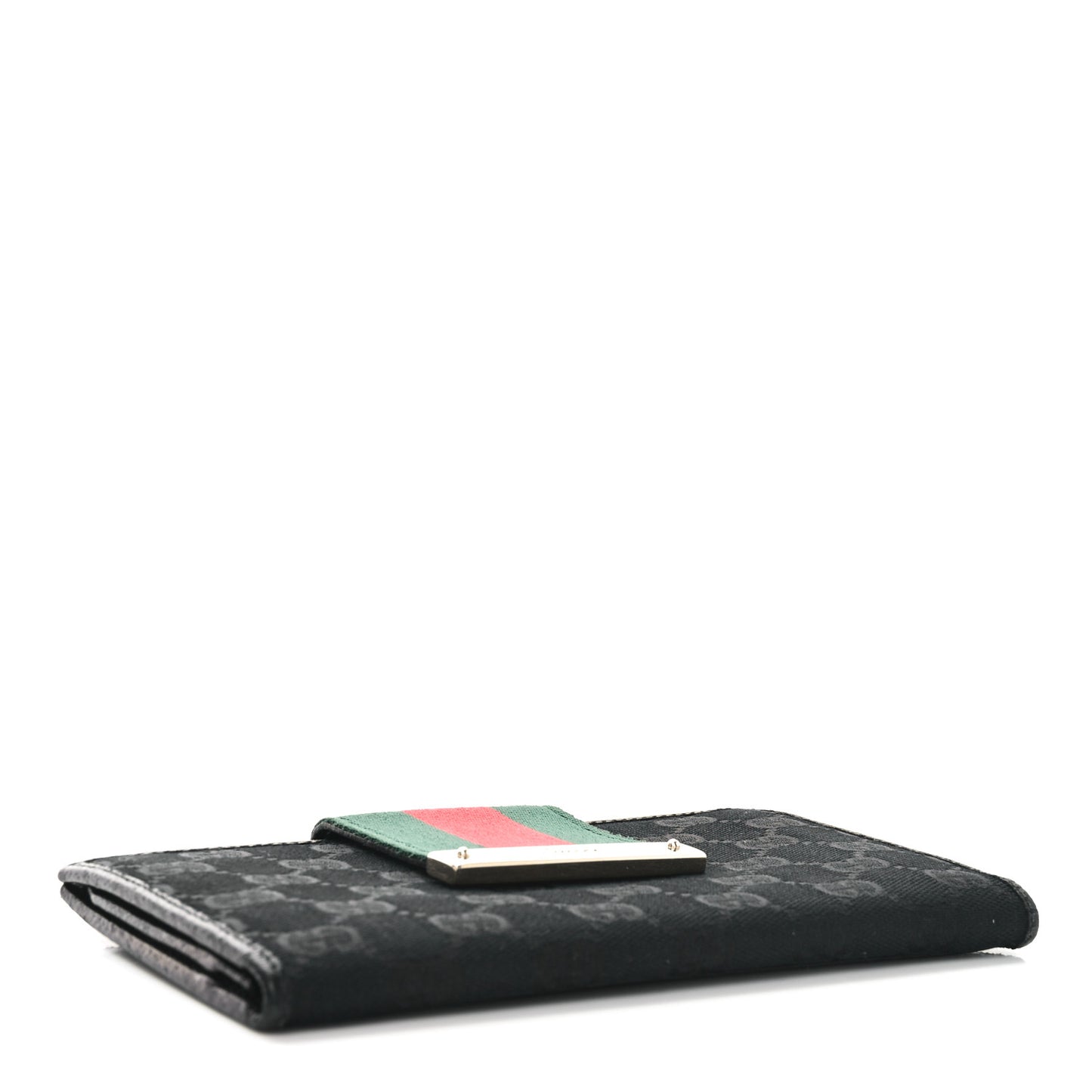 Monogram Ladies Web Continental Wallet Black