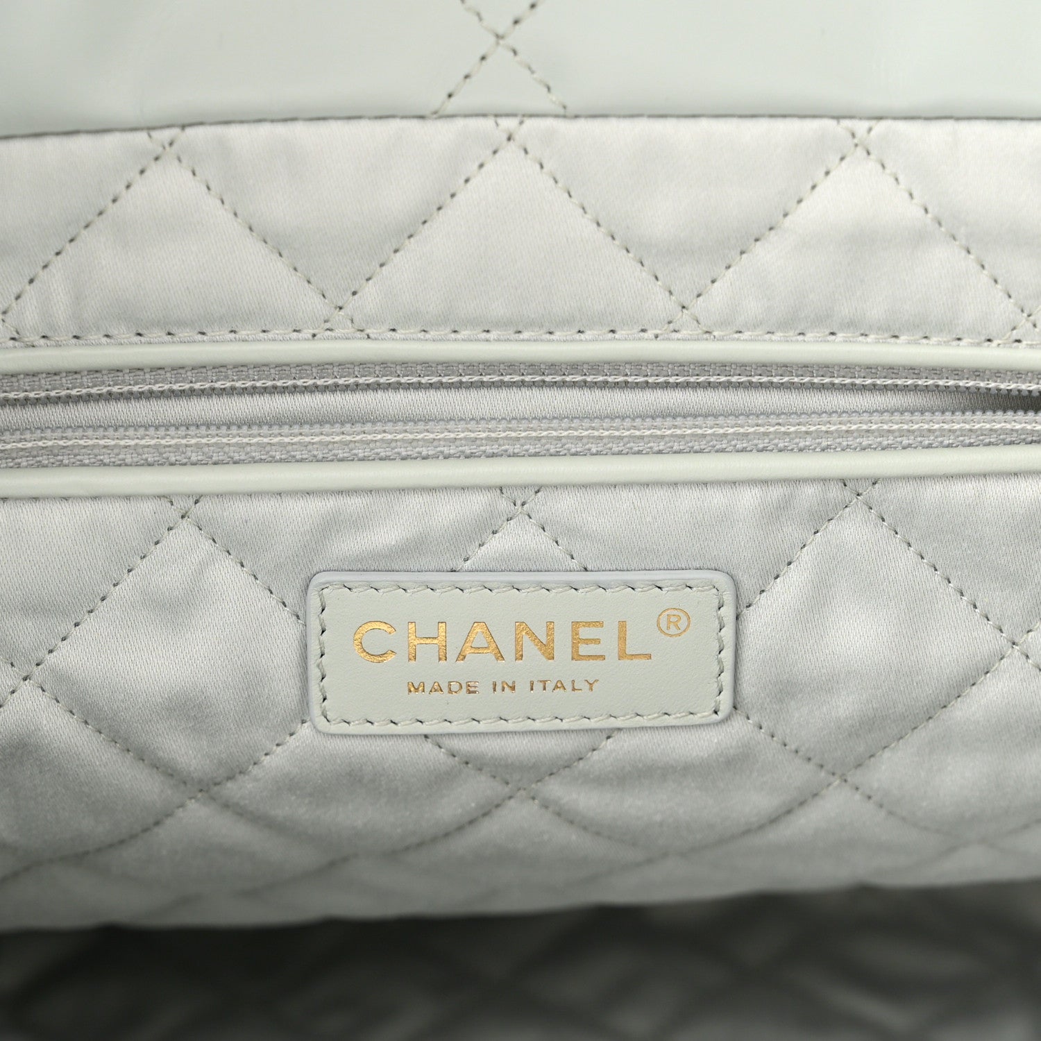 Chanel Shiny Calfskin Quilted Chanel 22 Light Blue 8 of 11