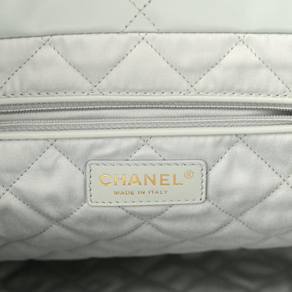 Chanel Shiny Calfskin Quilted Chanel 22 Light Blue 8 of 11