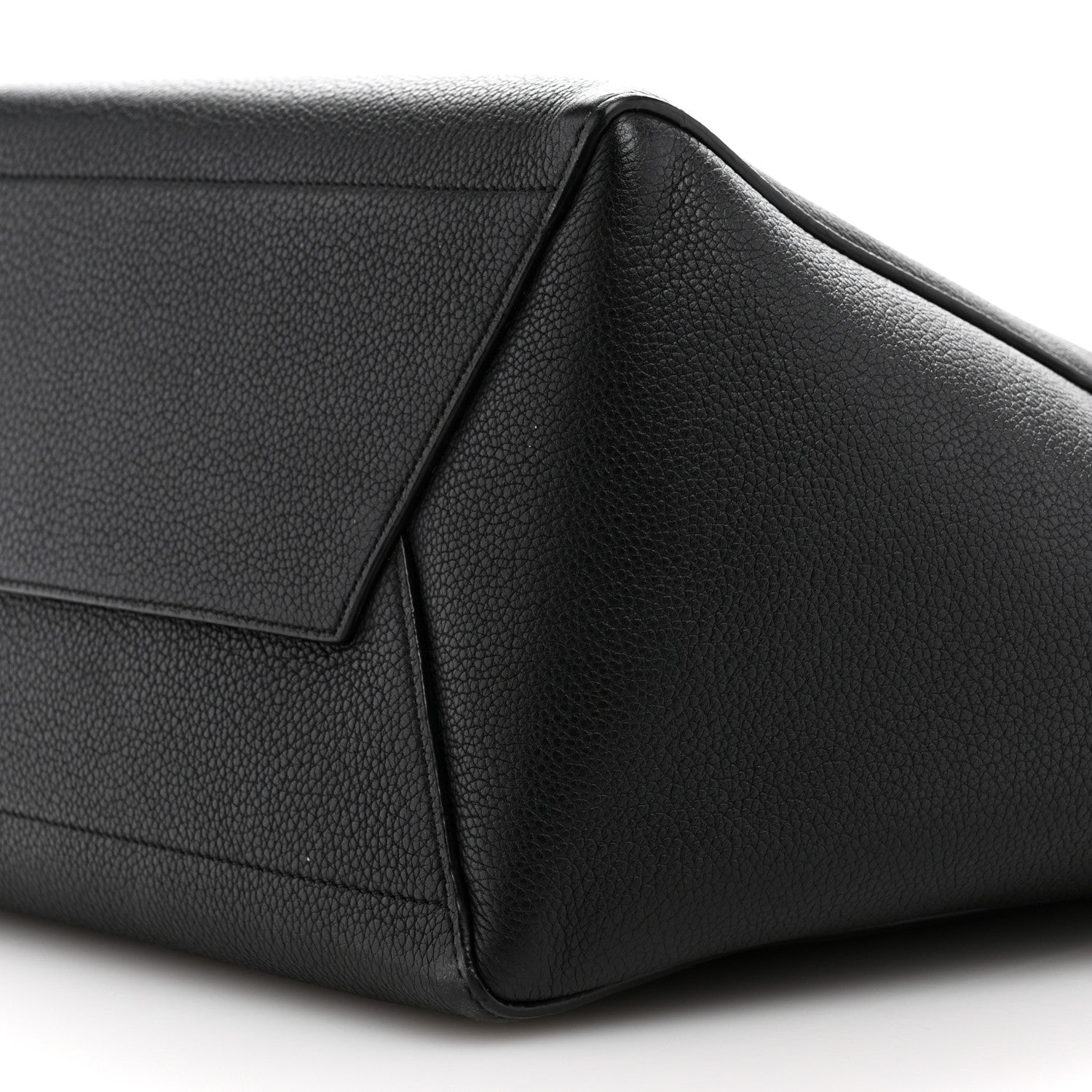 Celine Soft Grained Calfskin Sangle Bucket Bag Black 9 of 11