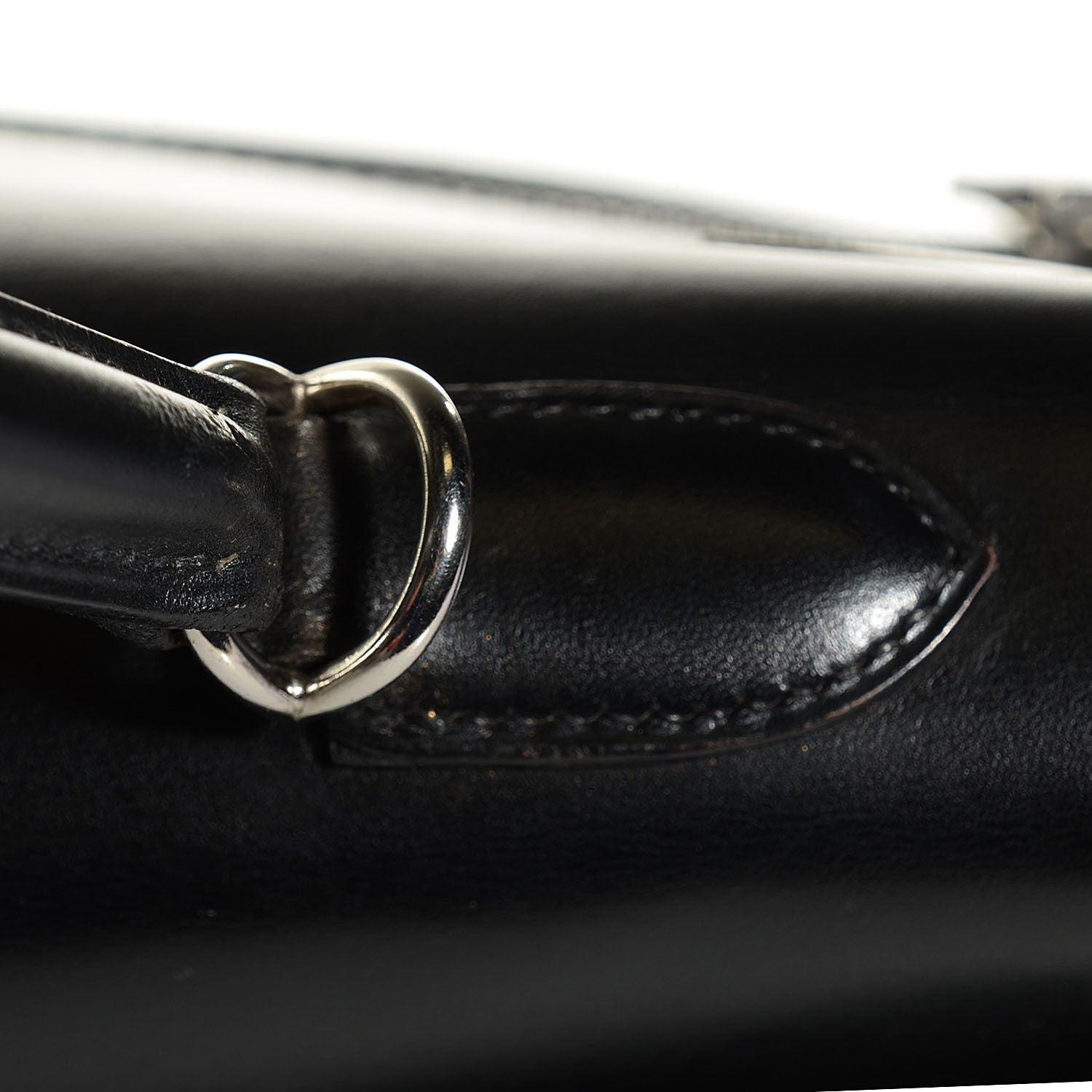 Hermes Box Toile Lakis Kelly 40 Black 12 of 26