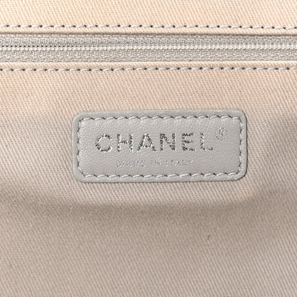Chanel Glazed Calfskin Large Deauville Tote Blue 6 of 14