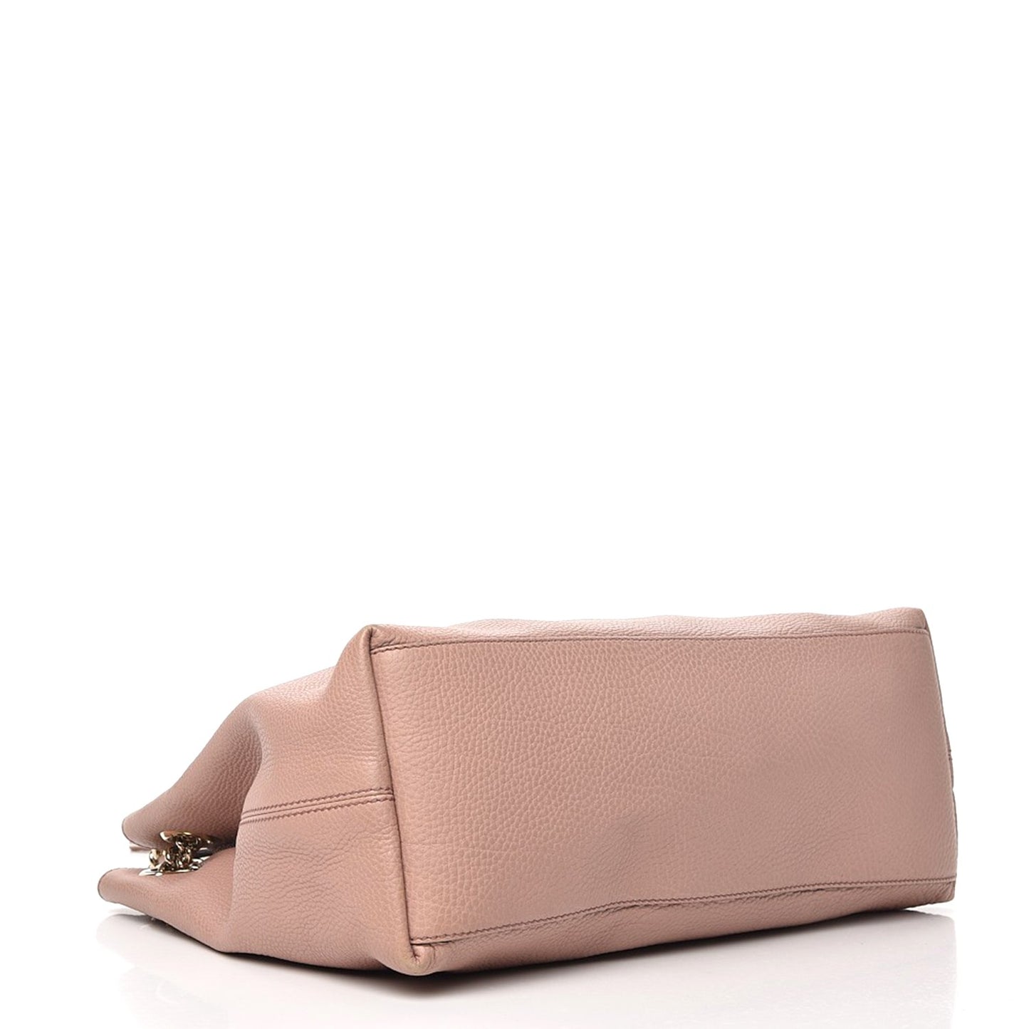 Pebbled Calfskin Medium Soho Chain Shoulder Bag Dark Cipria
