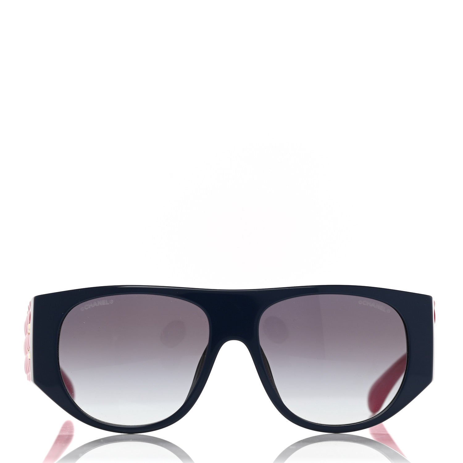 Chanel Acetate Quilted CC Pilot Sunglasses 71465 Pink Black 4 of 17