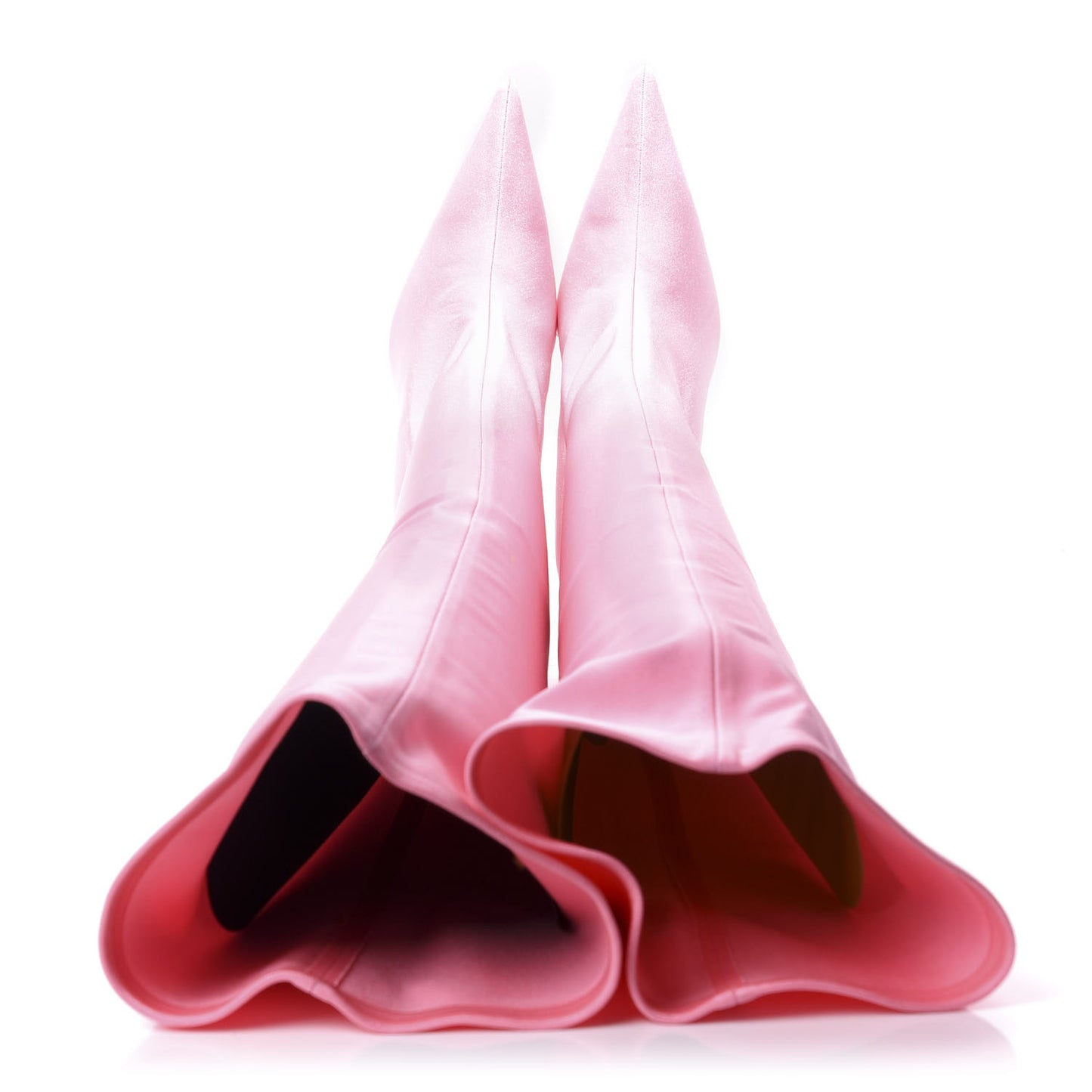 Spandex Pointed Toe Knife Thigh High Boots 39 Rose Dragee