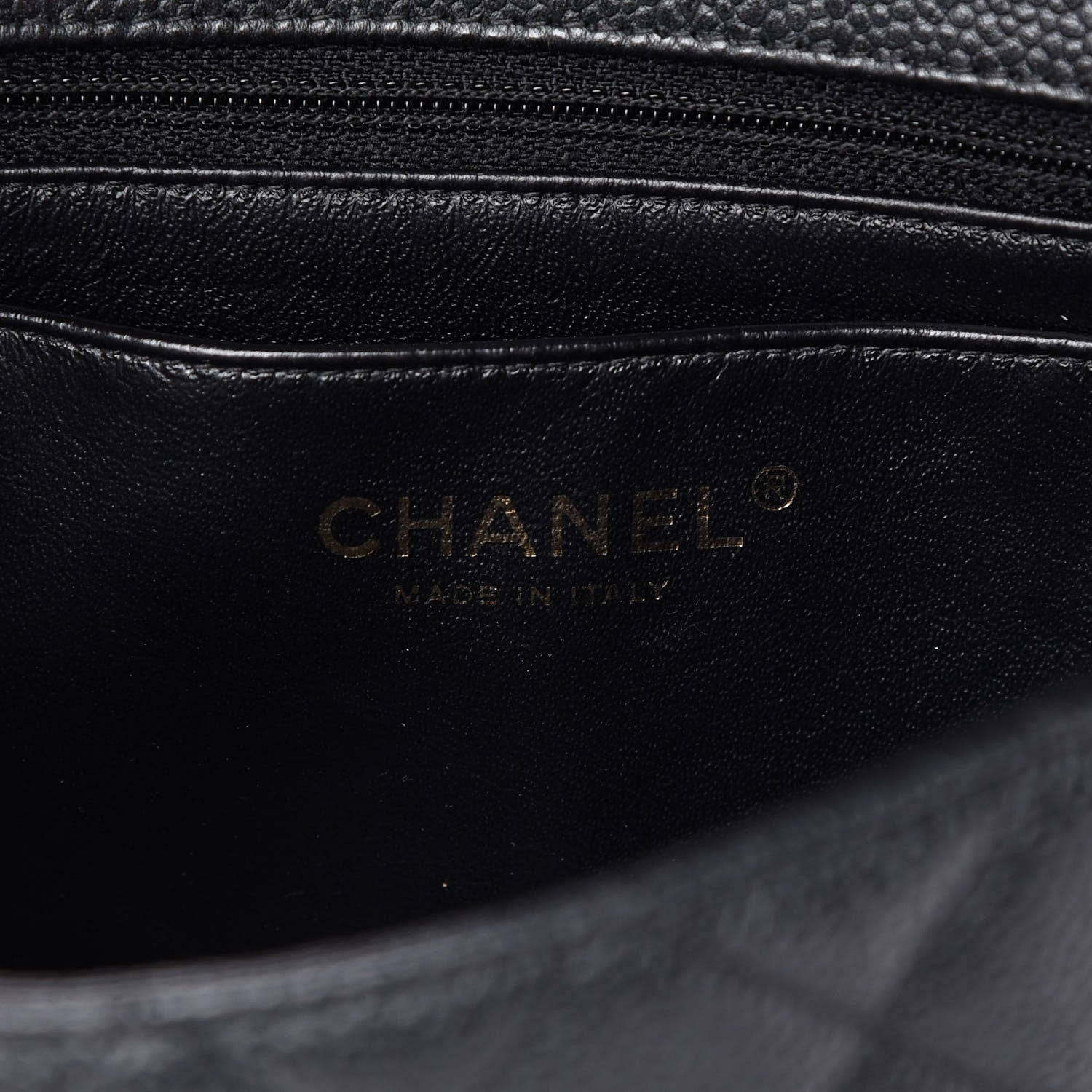Chanel Caviar Quilted Mini Rectangular Flap Dark Charcoal 6 of 9