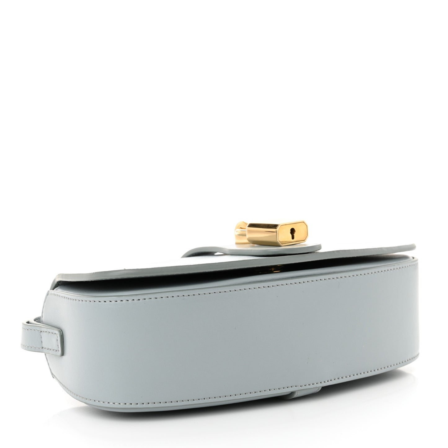 Smooth Calfskin Tabou Clutch On Strap Ice Blue