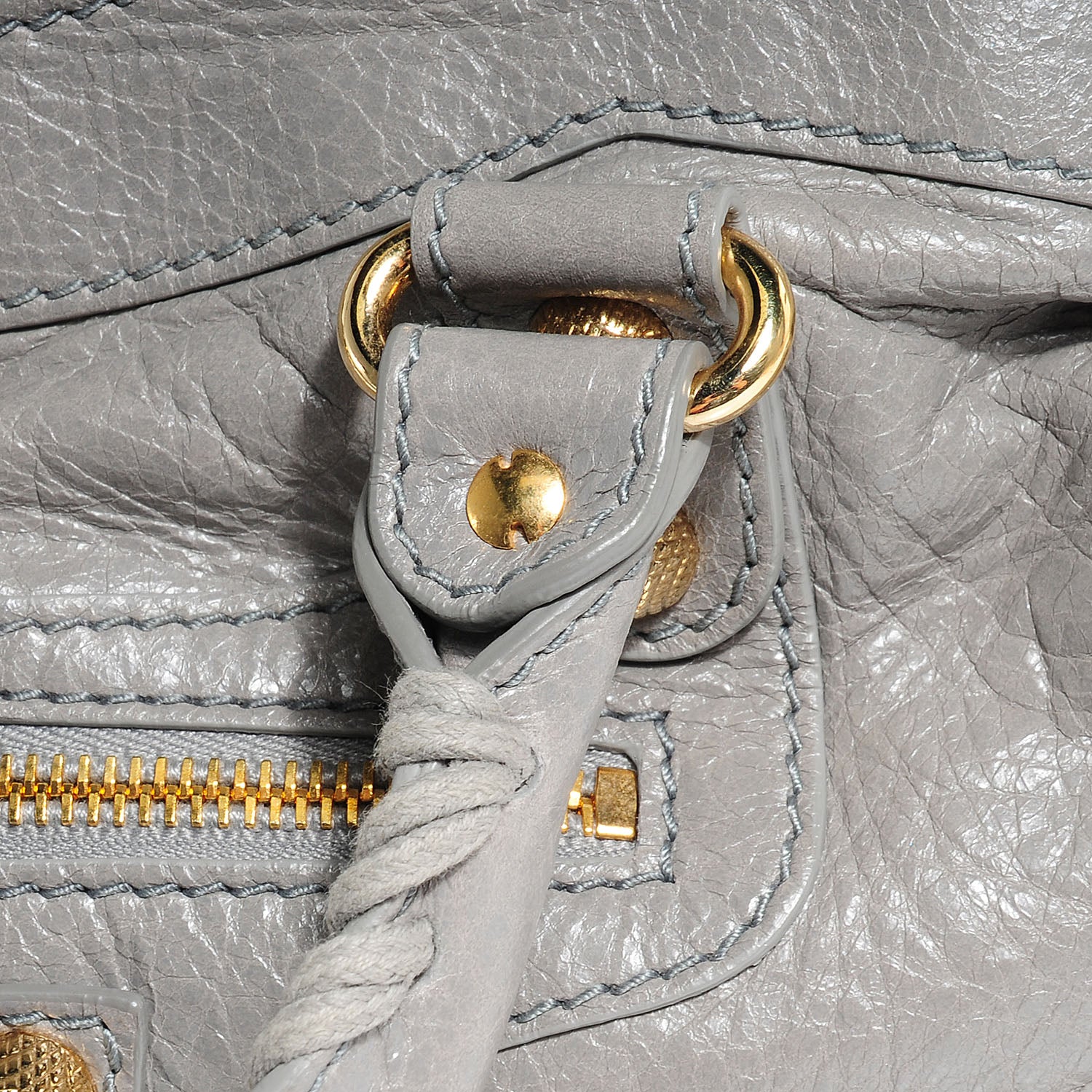 Balenciaga Agneau Giant 12 Gold Hardware Town Gris Pyrite 8 of 9